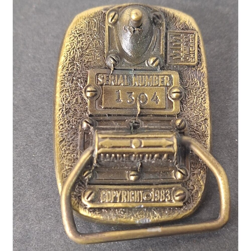 Vintage 1983 MM Limited Chicago Flying Eagle Plate Belt Buckle - Picture 3 of 5